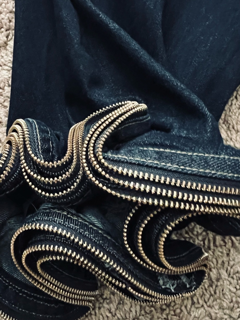 Denim Ruffle Corset Short Set - Picture 5 of 8